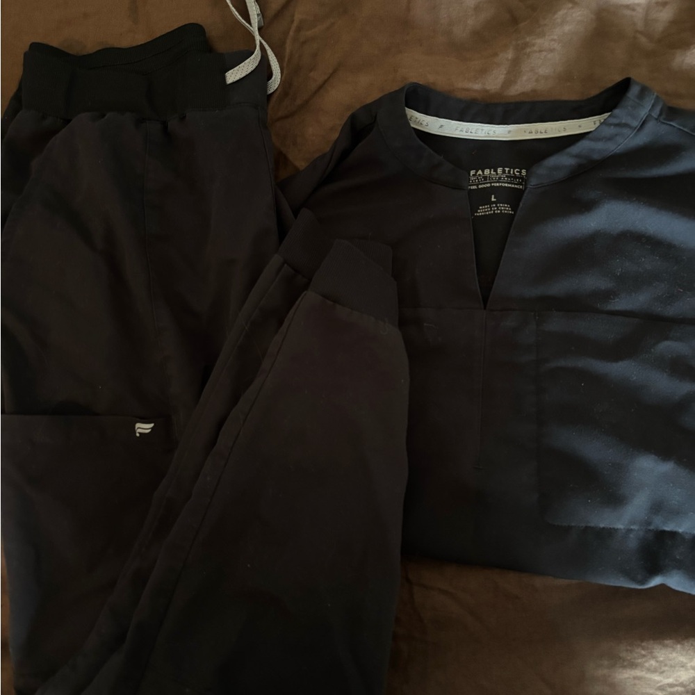 Fabletics Black Scrub Set - image 1